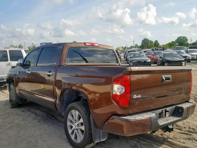 5TFHW5F19HX653444 - 2017 TOYOTA TUNDRA CRE BROWN photo 3