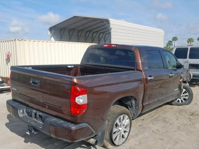 5TFHW5F19HX653444 - 2017 TOYOTA TUNDRA CRE BROWN photo 4