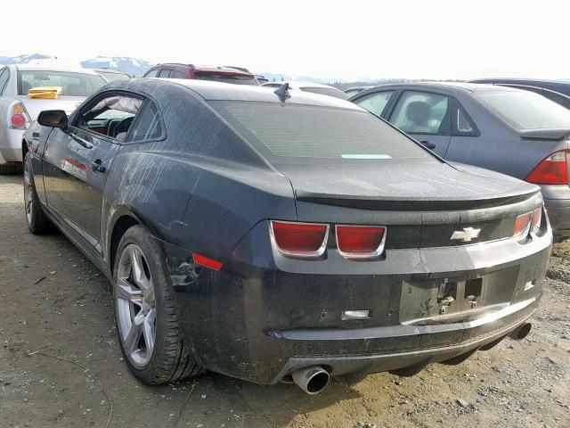 2G1FK1EJ9C9112634 - 2012 CHEVROLET CAMARO 2SS BLACK photo 3