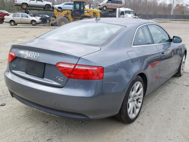 WAUCFAFR2CA000830 - 2012 AUDI A5 PREMIUM GRAY photo 4