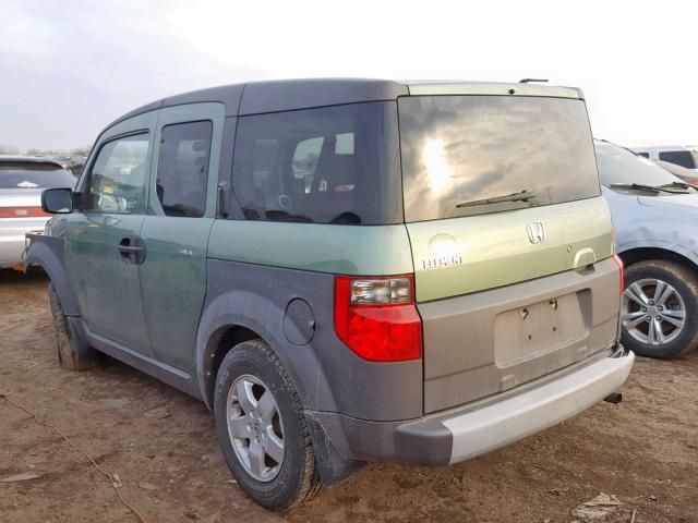 5J6YH18564L016087 - 2004 HONDA ELEMENT EX GREEN photo 3