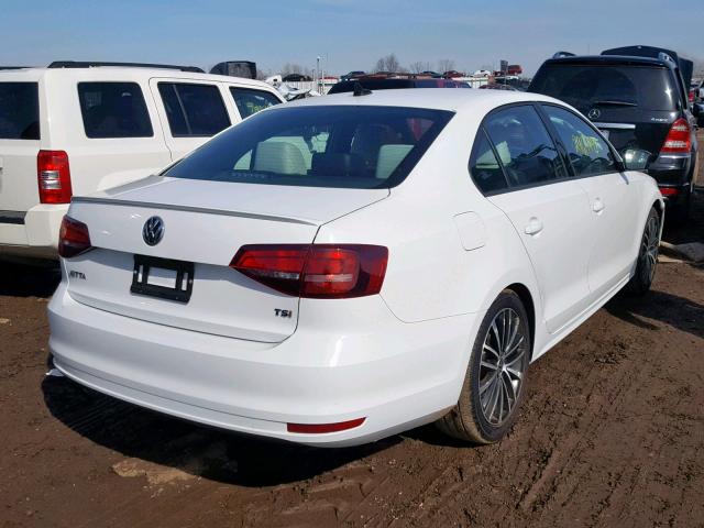 3VWD17AJ4GM328203 - 2016 VOLKSWAGEN JETTA SPOR WHITE photo 4