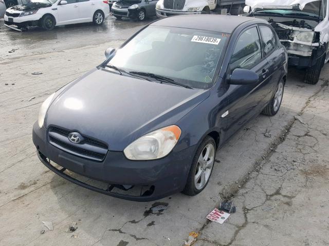 KMHCN36CX8U089092 - 2008 HYUNDAI ACCENT SE BLUE photo 2