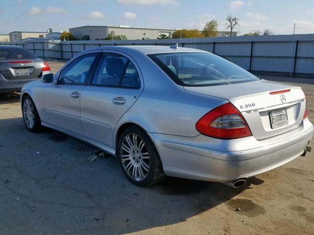 WDBUF56X78B261013 - 2008 MERCEDES-BENZ E 350 SILVER photo 3