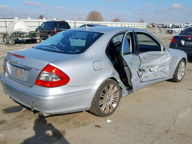 WDBUF56X78B261013 - 2008 MERCEDES-BENZ E 350 SILVER photo 4