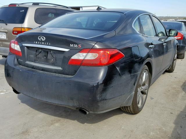 JN1AY1AP4CM530230 - 2012 INFINITI M56 BLACK photo 4