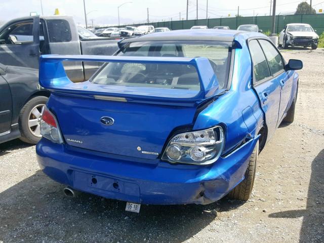 JF1GD70656L505335 - 2006 SUBARU IMPREZA WR BLUE photo 4