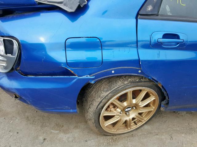 JF1GD70656L505335 - 2006 SUBARU IMPREZA WR BLUE photo 9