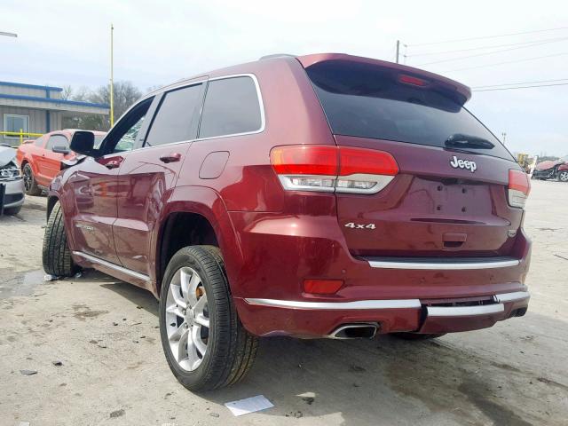 1C4RJFJT1GC373704 - 2016 JEEP GRAND CHER MAROON photo 3