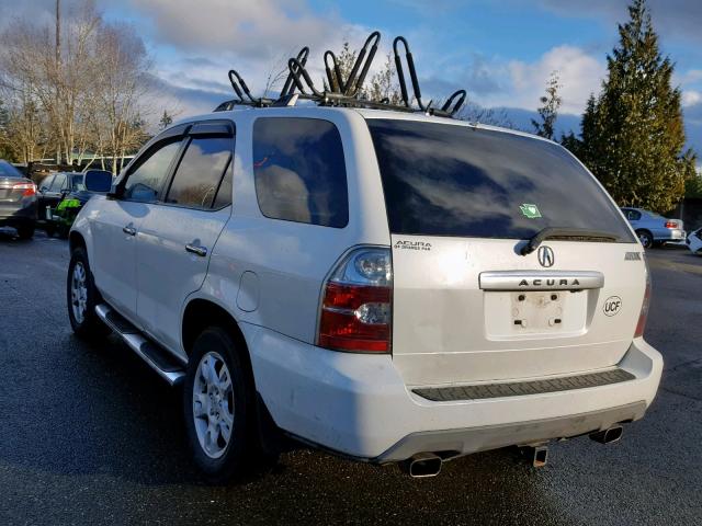 2HNYD18846H546256 - 2006 ACURA MDX TOURIN WHITE photo 3