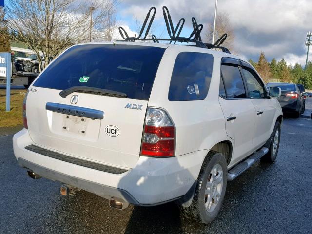 2HNYD18846H546256 - 2006 ACURA MDX TOURIN WHITE photo 4