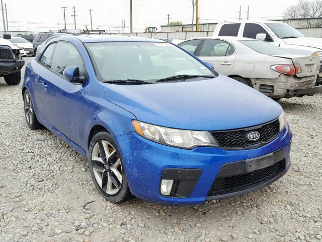 KNAFW6A39A5273010 - 2010 KIA FORTE SX BLUE photo 1