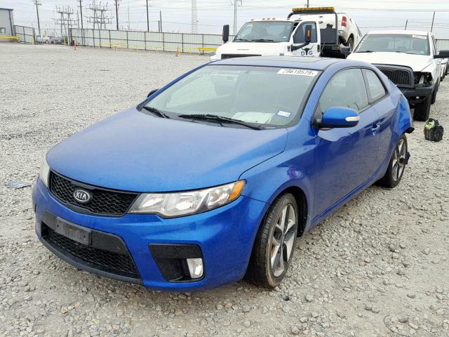 KNAFW6A39A5273010 - 2010 KIA FORTE SX BLUE photo 2