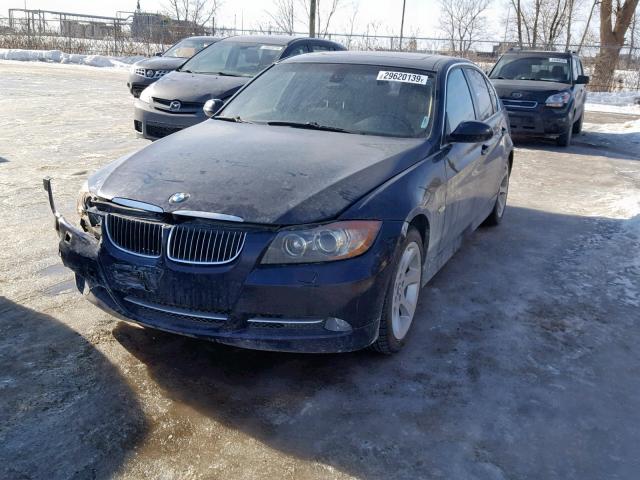 WBAVD53568A009531 - 2008 BMW 335 XI BLUE photo 2