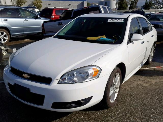 2G1WC5E30D1260662 - 2013 CHEVROLET IMPALA LTZ WHITE photo 2