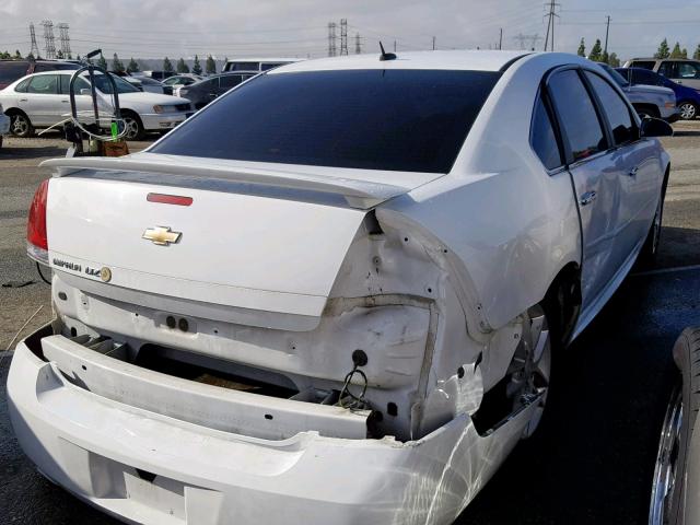 2G1WC5E30D1260662 - 2013 CHEVROLET IMPALA LTZ WHITE photo 4