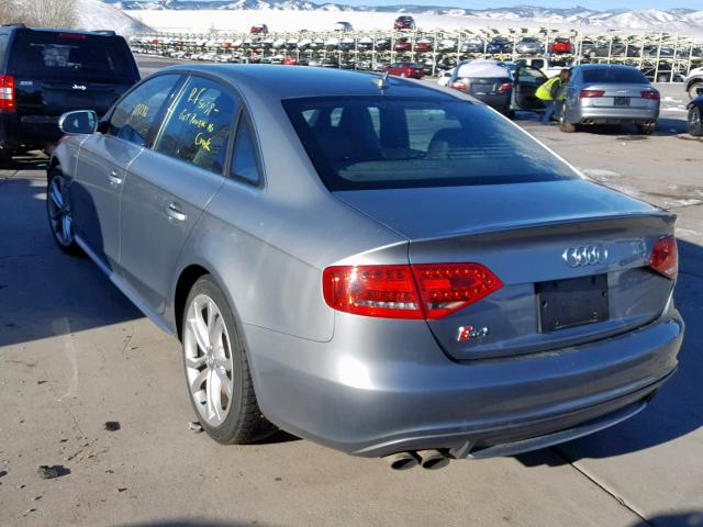 WAUBGBFL7BA154961 - 2011 AUDI S4 PREMIUM GRAY photo 3