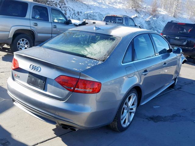 WAUBGBFL7BA154961 - 2011 AUDI S4 PREMIUM GRAY photo 4