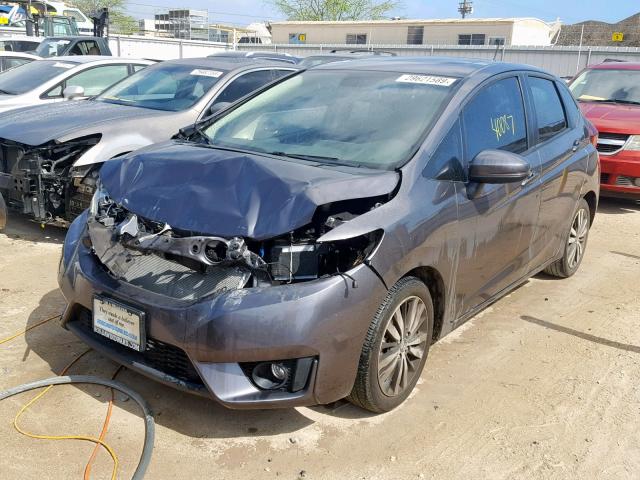 JHMGK5H72GS010212 - 2016 HONDA FIT EX GRAY photo 2