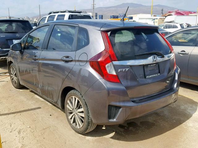 JHMGK5H72GS010212 - 2016 HONDA FIT EX GRAY photo 3