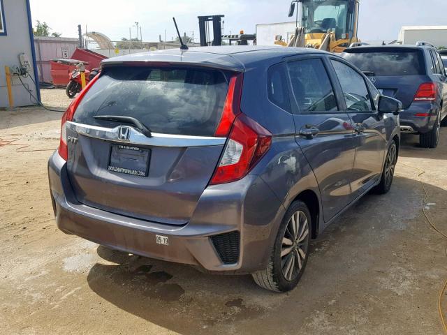 JHMGK5H72GS010212 - 2016 HONDA FIT EX GRAY photo 4