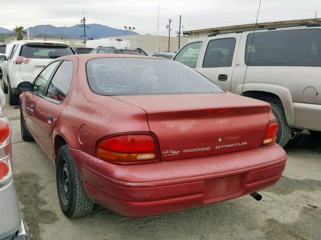 1B3EJ46C2VN626639 - 1997 DODGE STRATUS RED photo 3