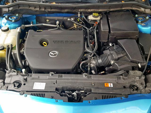 JM1BL1H6XA1134976 - 2010 MAZDA 3 S BLUE photo 7