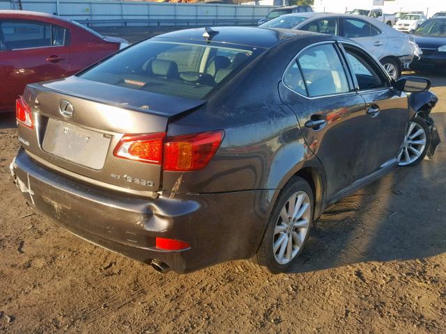 JTHCK262292028720 - 2009 LEXUS IS 250 BROWN photo 4