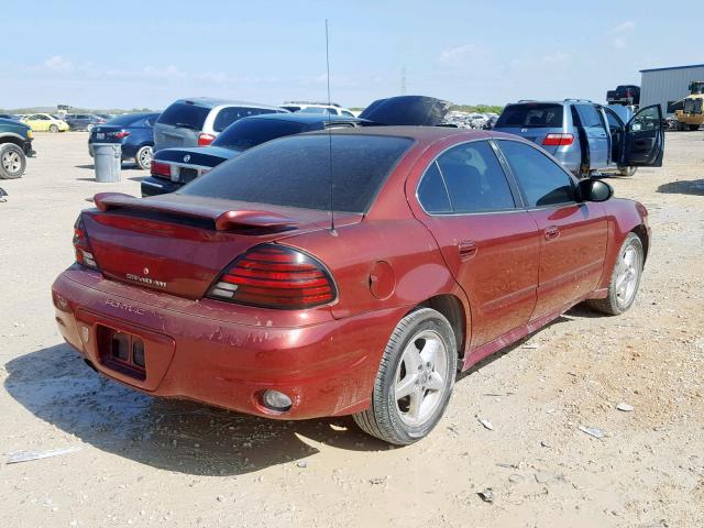 1G2NF52F53C165648 - 2003 PONTIAC GRAND AM S MAROON photo 4