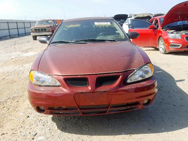 1G2NF52F53C165648 - 2003 PONTIAC GRAND AM S MAROON photo 9