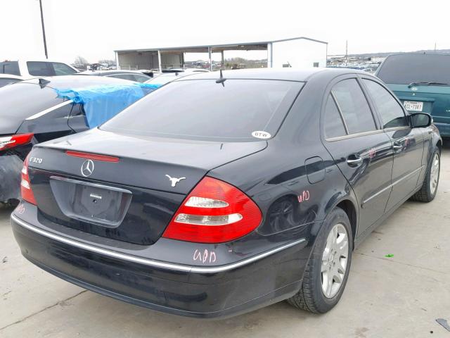 WDBUF65J13A180008 - 2003 MERCEDES-BENZ E 320 BLACK photo 4