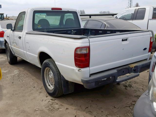 1FTYR10D93PB78647 - 2003 FORD RANGER WHITE photo 3