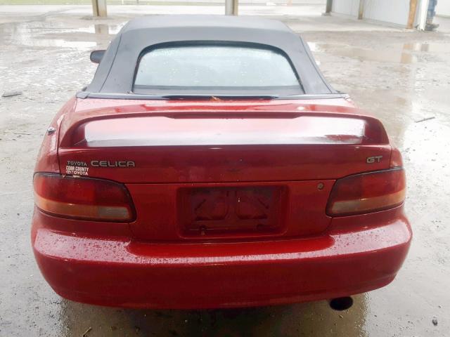 JT5ST07K1S0025625 - 1995 TOYOTA CELICA GT RED photo 10