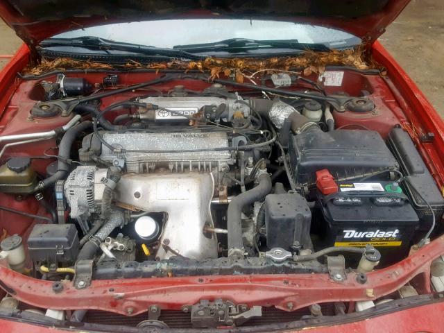 JT5ST07K1S0025625 - 1995 TOYOTA CELICA GT RED photo 7