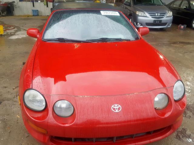 JT5ST07K1S0025625 - 1995 TOYOTA CELICA GT RED photo 9