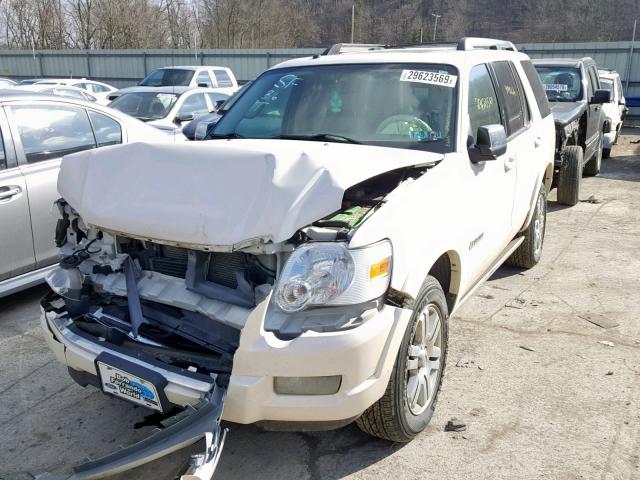 1FMEU75EX7UB60926 - 2007 FORD EXPLORER L WHITE photo 2