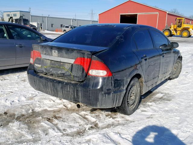 2HGFA16629H035366 - 2009 HONDA CIVIC LX-S أسود صورة 4