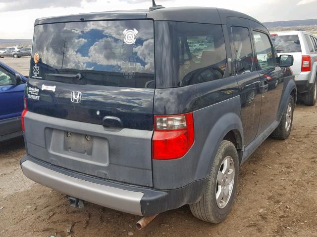 5J6YH27645L033682 - 2005 HONDA ELEMENT EX BLACK photo 4