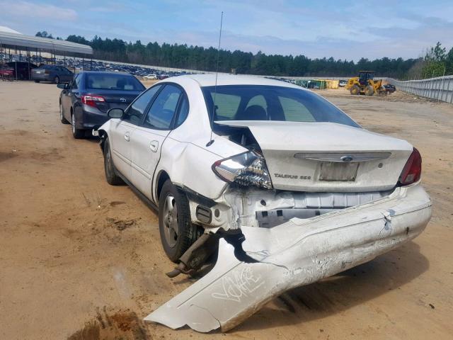 1FAFP55U02A264367 - 2002 FORD TAURUS SES WHITE photo 3