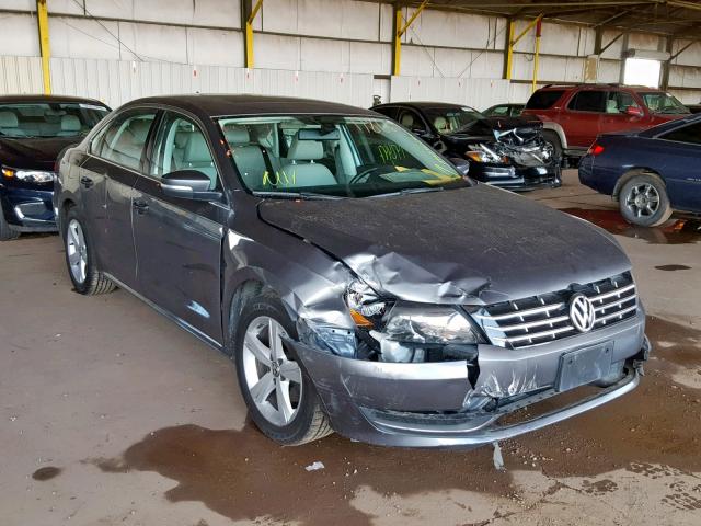 1VWBN7A38DC061450 - 2013 VOLKSWAGEN PASSAT SE CHARCOAL photo 1