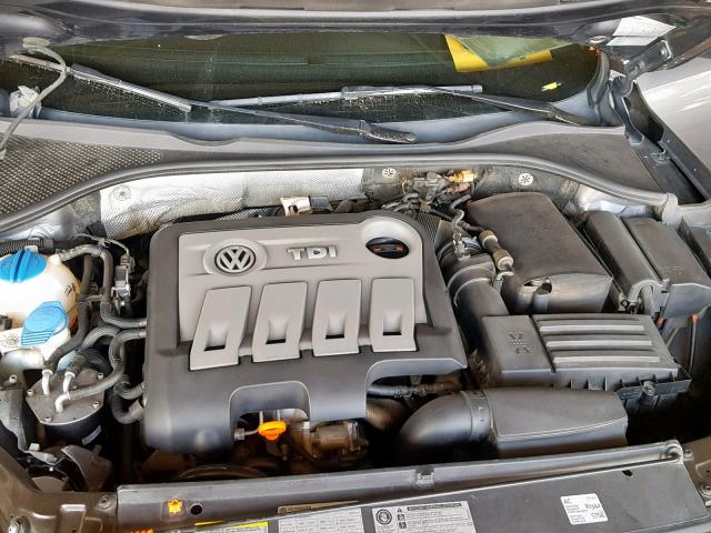 1VWBN7A38DC061450 - 2013 VOLKSWAGEN PASSAT SE CHARCOAL photo 7