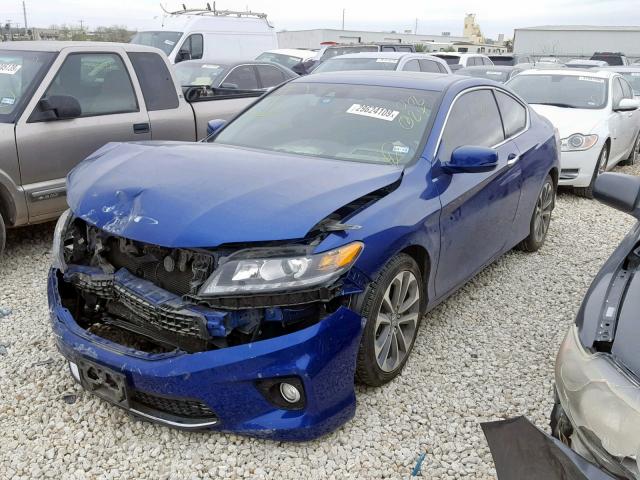 1HGCT2B8XFA006024 - 2015 HONDA ACCORD EXL BLUE photo 2