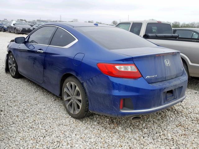 1HGCT2B8XFA006024 - 2015 HONDA ACCORD EXL BLUE photo 3