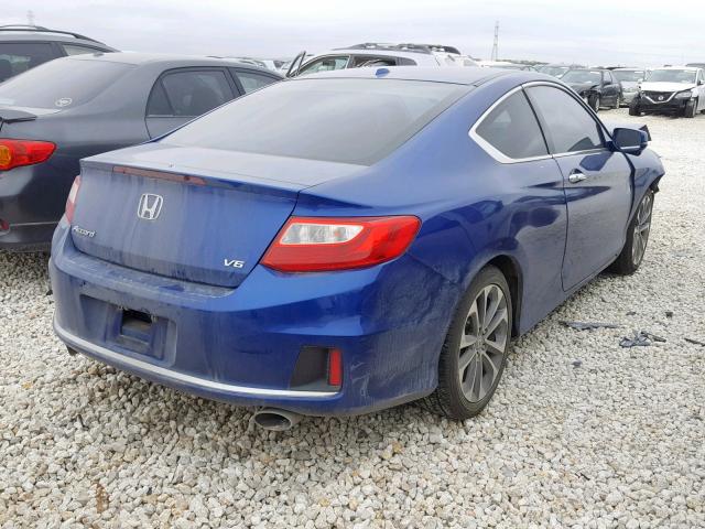 1HGCT2B8XFA006024 - 2015 HONDA ACCORD EXL BLUE photo 4