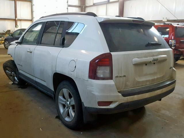 1C4NJDAB1ED834434 - 2014 JEEP COMPASS SP Ақ фото 3