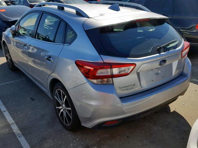 4S3GTAN65H3735690 - 2017 SUBARU IMPREZA LI SILVER photo 3