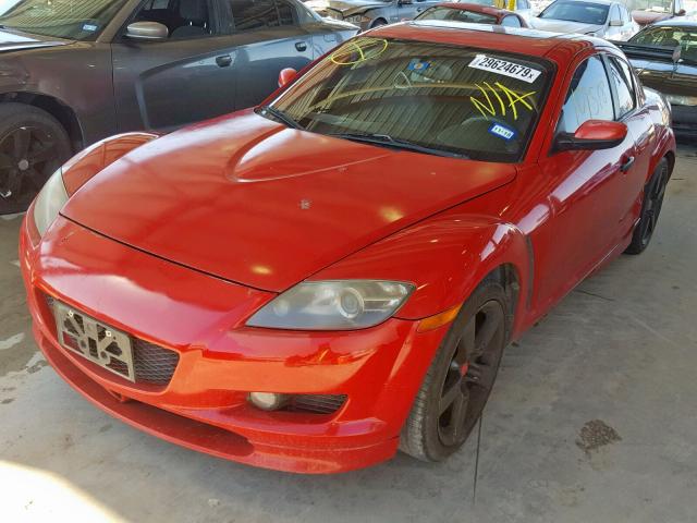 JM1FE173040131890 - 2004 MAZDA RX8 RED photo 2