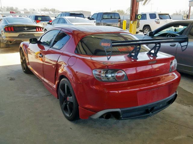 JM1FE173040131890 - 2004 MAZDA RX8 RED photo 3