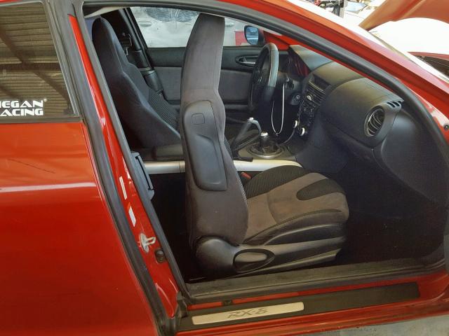 JM1FE173040131890 - 2004 MAZDA RX8 RED photo 5