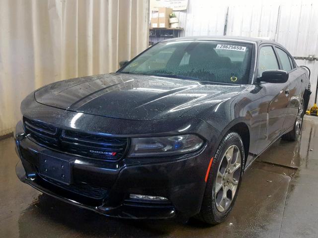 2C3CDXJG9GH341946 - 2016 DODGE CHARGER SX BLACK photo 2